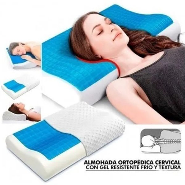 Almohada Con Gel Refrescante Ortopédica Memory Pillow - Imagen 2